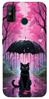 Чохол на TECNO Spark 6 Go Black cat фото 1 з 1