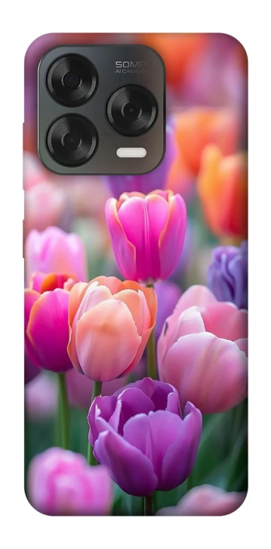 Чехол на ZTE Blade V70 Design Поле тюльпанов фото 1 из 2