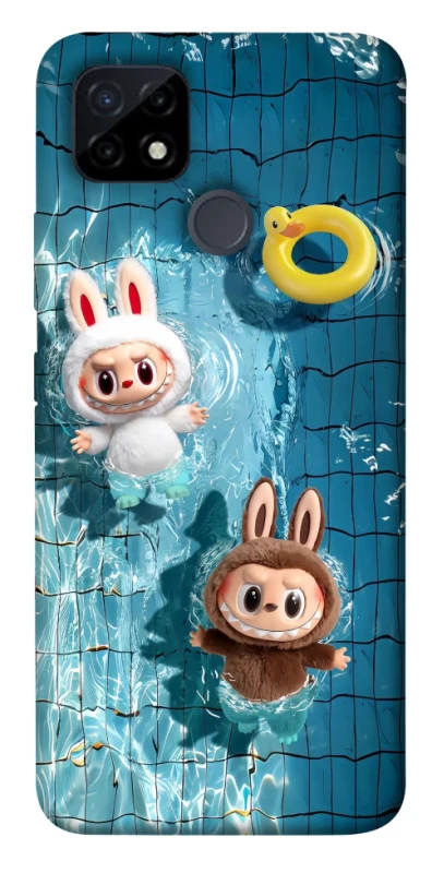 Чехол на Realme C21Y Labubu in the pool фото 1 из 1
