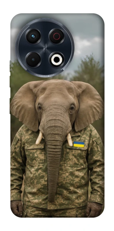 Чехол на TECNO Spark 30 Pro (KL7) Слон защитник фото 1 из 1