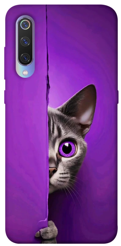 Чохол на Xiaomi Mi 9 Кіт-підглядач фото 1 з 1