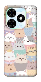 Чохол на TECNO Spark Go 2024 Funny Kittens ver.2 фото 1 з 1