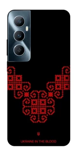 Чохол на Realme C65 4G Чорно-червона вишиванка фото 1 з 1