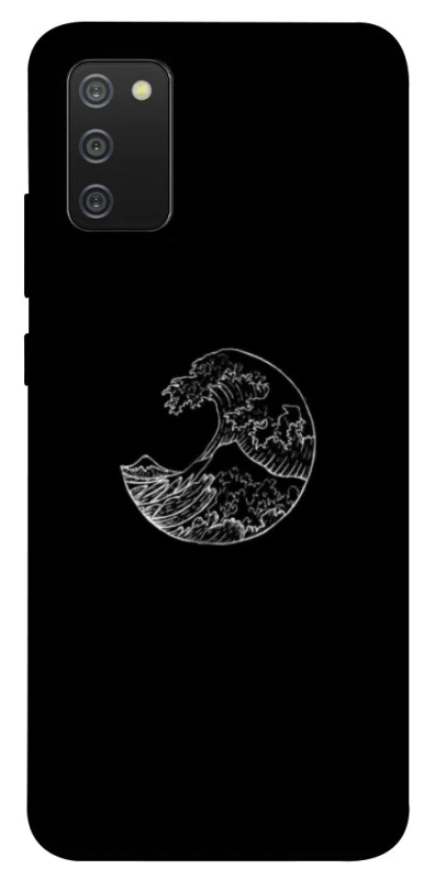 Чохол на Samsung Galaxy A02s Black tsunami фото 1 Чохол на Samsung Galaxy A02s Black tsunami фото 1 з 1