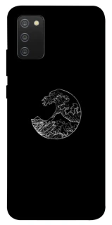 Чохол на Samsung Galaxy A02s Black tsunami фото 1 Чохол на Samsung Galaxy A02s Black tsunami фото 1 з 1
