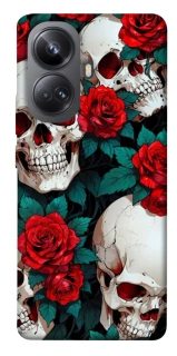 Чехол на Realme 10 Pro+ skull and rose фото 1 из 1