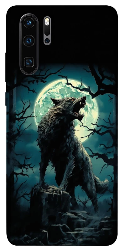 Чехол на Huawei P30 Pro Волк под луной фото 1 из 1