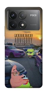 Чехол на Xiaomi Poco F6 Pro Патрик на гонках фото 1 из 1