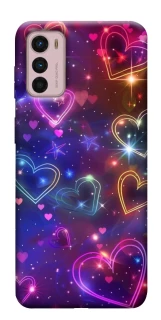 Чохол на Motorola Moto G42 Drawn hearts фото 1 з 1