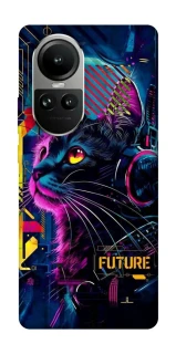 Чохол на Oppo Reno 10 Cyber Cat v2 фото 1 з 2
