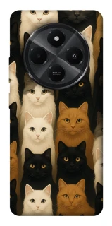 Чехол на Xiaomi Poco C75 Colorful Cat Collage фото 1 Чехол на Xiaomi Poco C75 Colorful Cat Collage фото 1 из 1