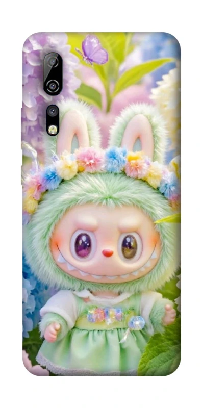 Чохол на ZTE Axon 10 Pro Labubu & Flowers ver.2 фото 1 з 1