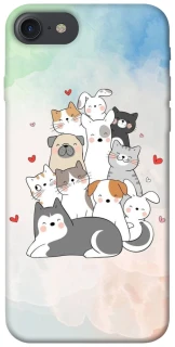 Чохол на Apple iPhone 7 / 8 (4.7") Funny Pets ver.2 фото 1 з 1