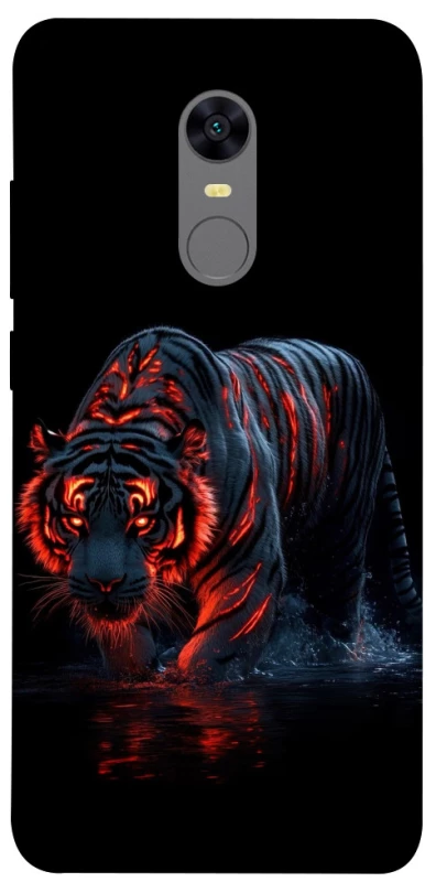 Чохол на Xiaomi Redmi 5 Plus / Redmi Note 5 (Single Camera) fire tiger фото 1 з 1
