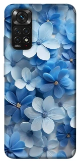 Чехол на Xiaomi Redmi Note 11 (Global) / Note 11S Синие цветы фото 1 из 1