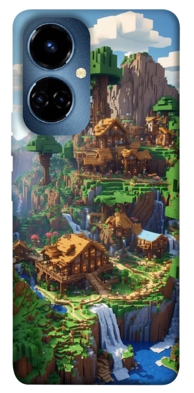 Чехол на TECNO Camon 19 Minecraft universe фото 1 из 1
