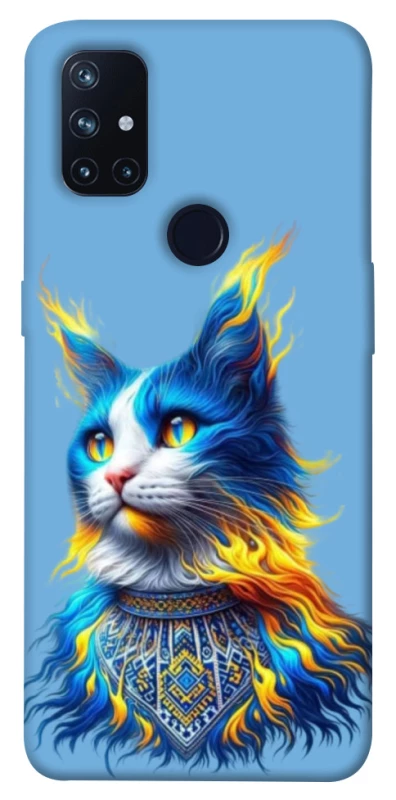 Чехол на OnePlus Nord N10 5G Кот патриот фото 1 из 1