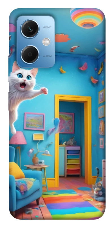 Чохол на Xiaomi Poco X5 5G crazy cat фото 1 з 1