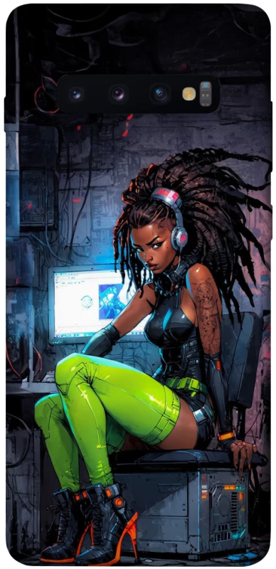 Чехол на Samsung Galaxy S10+ Cyber girl фото 1 из 1