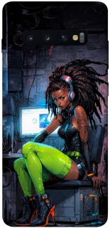 Чехол на Samsung Galaxy S10+ Cyber girl фото 1 из 1