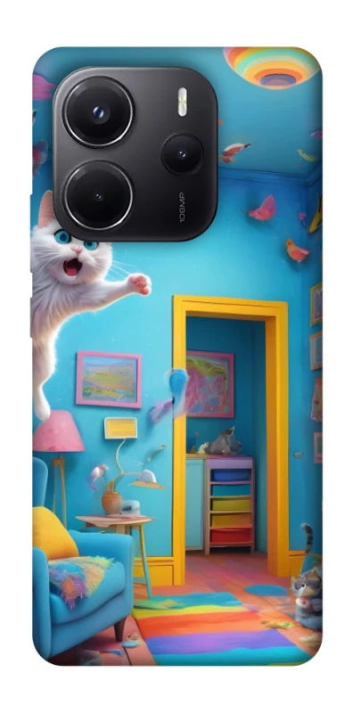 Чохол на Xiaomi Redmi Note 14 5G crazy cat фото 1 з 1