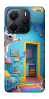 Чохол на Xiaomi Redmi Note 14 5G crazy cat фото 1 з 1