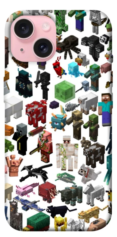 Чохол на Apple iPhone 15 (6.1") Minecraft v4 фото 1 з 1