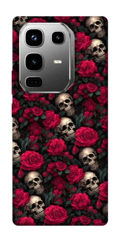 Чехол на Infinix Note 50 Pro Черепа и розы фото 1 из 1