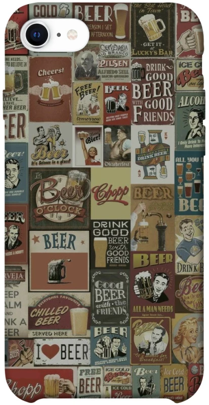 Чехол на Apple iPhone SE (2020) Retro collage ver.1 фото 1 из 1