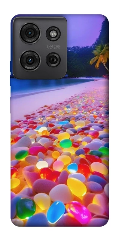 Чехол на Motorola Moto G75 Светящиеся камни на берегу фото 1 из 1