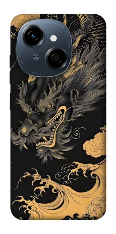 Чохол на TECNO Spark Go 1 gold dragon фото 1 з 1