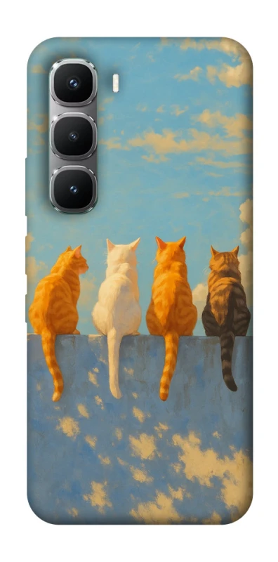 Чехол на Infinix Hot 60 Pro cats on wall фото 1 Чехол на Infinix Hot 60 Pro cats on wall фото 1 из 1