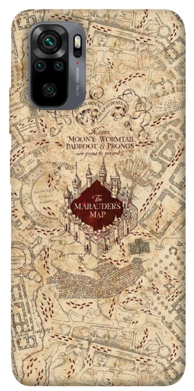 Чохол на Xiaomi Redmi Note 10 / Note 10s Harry Potter Marauder's Map фото 1 з 1