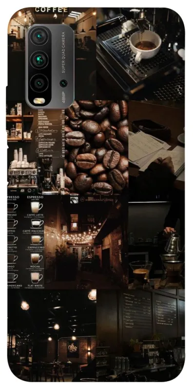 Чохол на Xiaomi Redmi 9T Coffee collage ver.1 фото 1 з 1