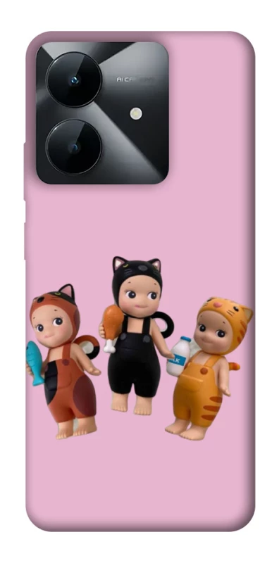 Чехол на Realme Note 60x Cat Cafe Trio фото 1 из 1