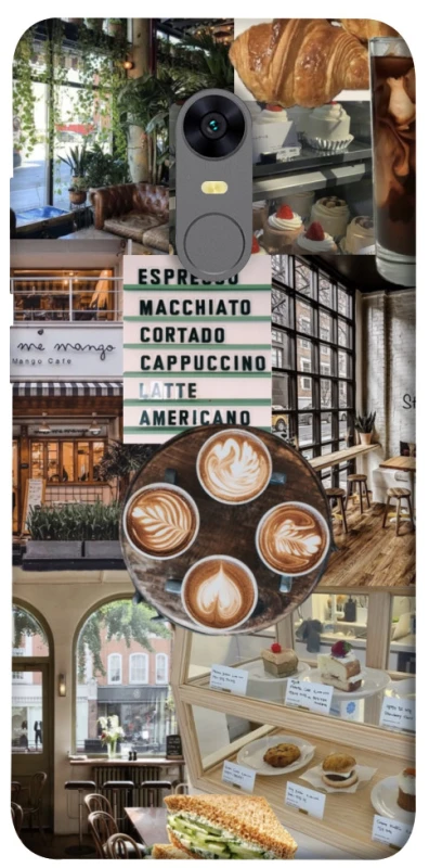 Чехол на Xiaomi Redmi 5 Plus / Redmi Note 5 (Single Camera) Coffee collage ver.5 фото 1 из 1