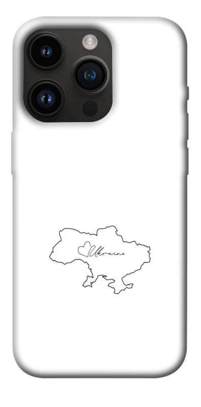 Чохол на Apple iPhone 14 Pro (6.1") Ukraine map фото 1 з 1