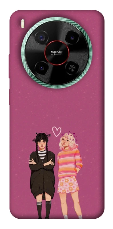 Чохол на ZTE Nubia V70 Max Raven & Rainbow Wednesday фото 1 з 1