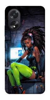 Чехол на Oppo A38 Cyber girl фото 1 из 1