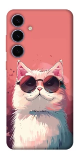 Чехол на Samsung Galaxy S25+ Сat with glasses фото 1 из 1