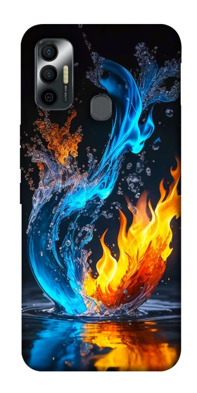 Чехол на TECNO Spark 7 Water And Fire фото 1 из 1