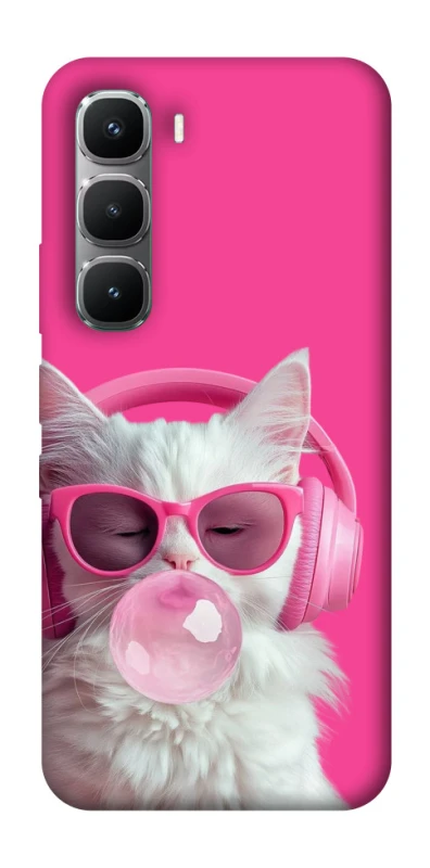 Чохол на Infinix Hot 60 Pro Pink kitty фото 1 Чохол на Infinix Hot 60 Pro Pink kitty фото 1 з 1