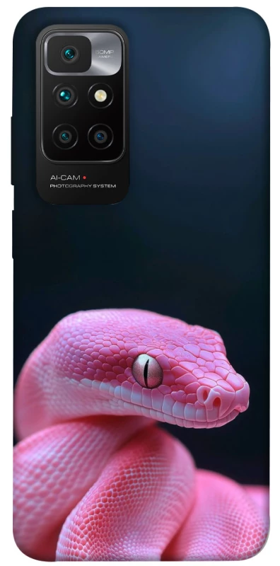 Чохол на Xiaomi Redmi 10 Рожева змія фото 1 з 1