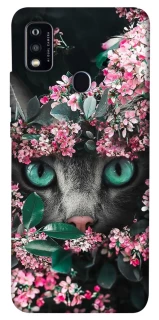 Чехол на ZTE Blade A51 Кот в цветах фото 1 из 1