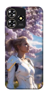 Чехол на ZTE Blade A73 4G Cyber space girl ver.1 фото 1 из 1