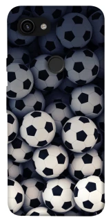 Чехол на Google Pixel 3a XL Футбольные мячи фото 1 из 1