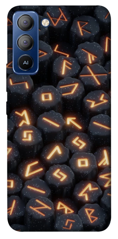 Чехол на TECNO Pop 5 LTE Огненые руны фото 1 из 1