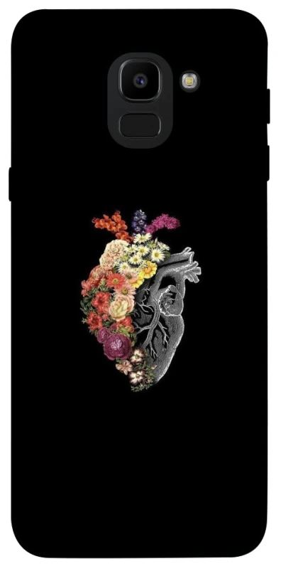 Чохол на Samsung J600F Galaxy J6 (2018) Heart with flowers фото 1 з 1