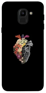 Чохол на Samsung J600F Galaxy J6 (2018) Heart with flowers фото 1 з 1