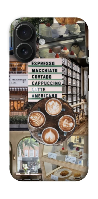 Чохол на Apple iPhone 16 Coffee collage ver.5 фото 1 з 1